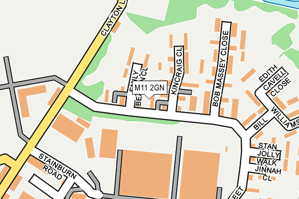 M11 2GN map - OS OpenMap – Local (Ordnance Survey)