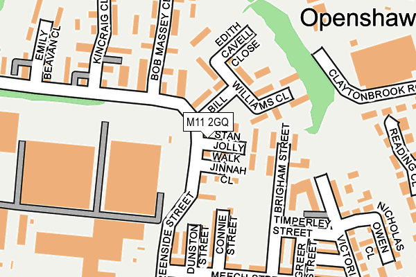 M11 2GQ map - OS OpenMap – Local (Ordnance Survey)