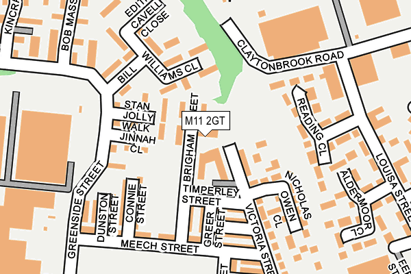 M11 2GT map - OS OpenMap – Local (Ordnance Survey)