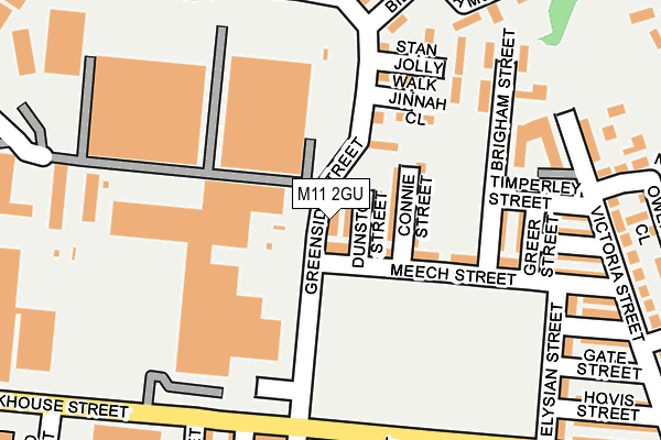 M11 2GU map - OS OpenMap – Local (Ordnance Survey)