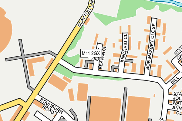 M11 2GX map - OS OpenMap – Local (Ordnance Survey)