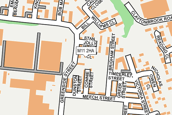 M11 2HA map - OS OpenMap – Local (Ordnance Survey)