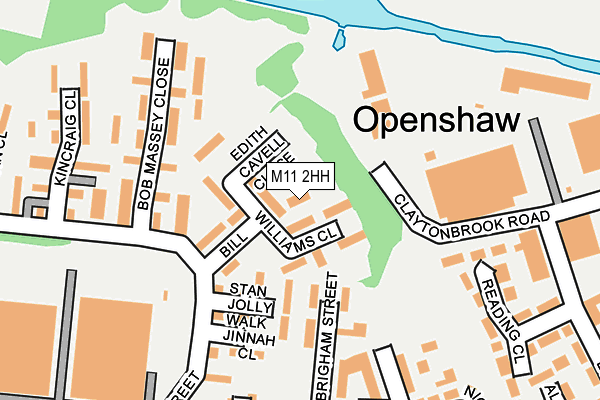 M11 2HH map - OS OpenMap – Local (Ordnance Survey)