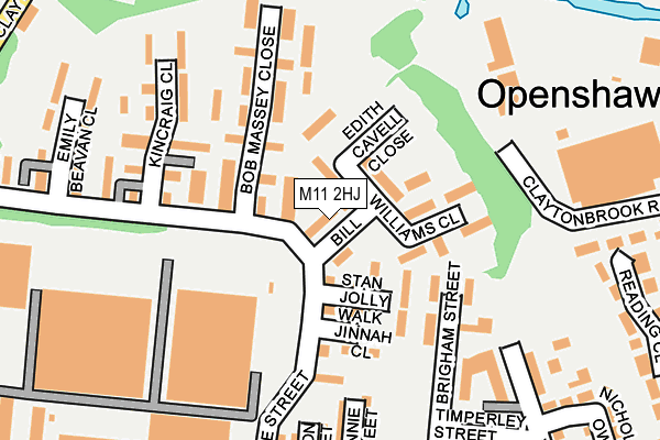 M11 2HJ map - OS OpenMap – Local (Ordnance Survey)