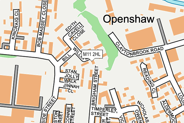 M11 2HL map - OS OpenMap – Local (Ordnance Survey)