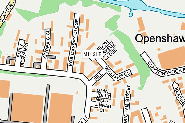 M11 2HP map - OS OpenMap – Local (Ordnance Survey)