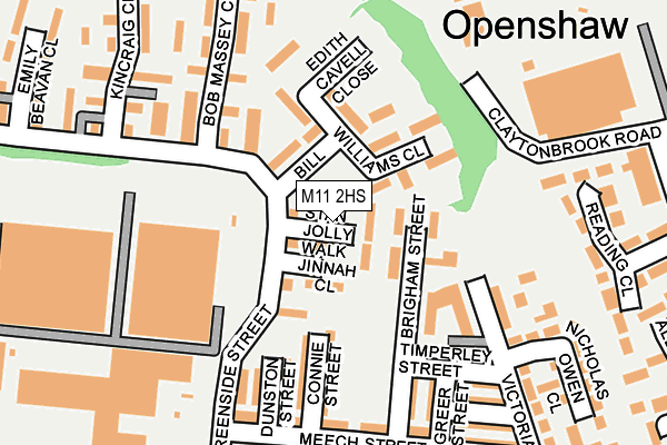 M11 2HS map - OS OpenMap – Local (Ordnance Survey)