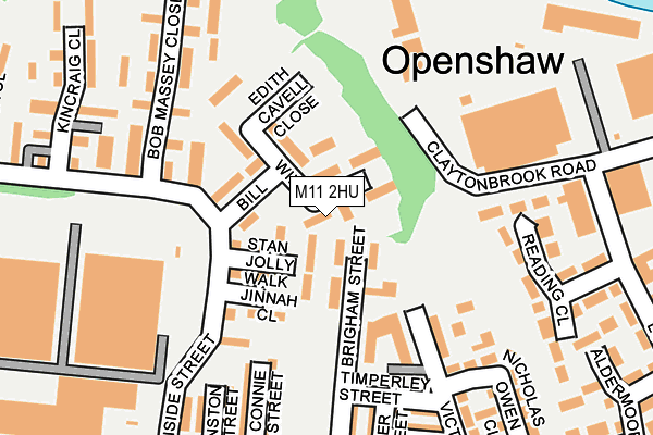 M11 2HU map - OS OpenMap – Local (Ordnance Survey)