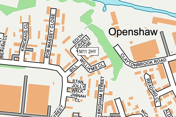 M11 2HY map - OS OpenMap – Local (Ordnance Survey)