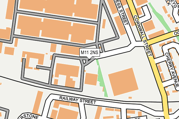 M11 2NS map - OS OpenMap – Local (Ordnance Survey)