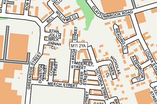 M11 2YA map - OS OpenMap – Local (Ordnance Survey)