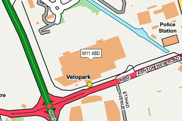 M11 4BD map - OS OpenMap – Local (Ordnance Survey)