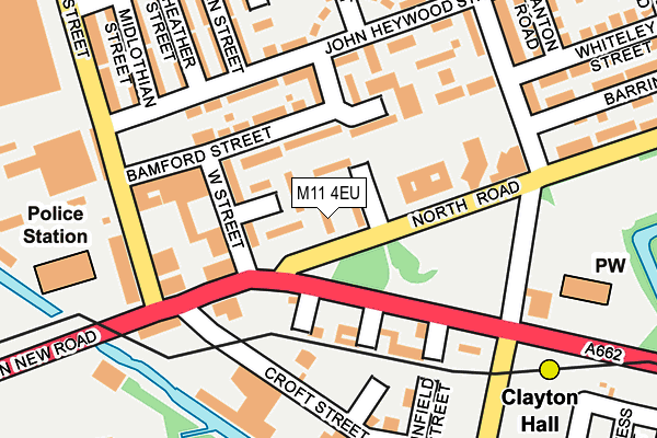 M11 4EU map - OS OpenMap – Local (Ordnance Survey)