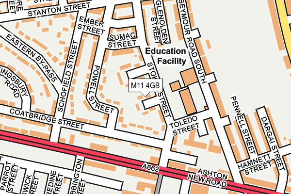 M11 4GB map - OS OpenMap – Local (Ordnance Survey)