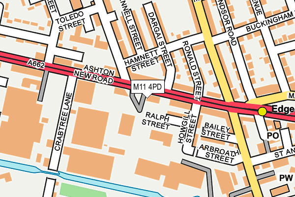 M11 4PD map - OS OpenMap – Local (Ordnance Survey)