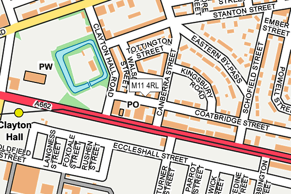 M11 4RL map - OS OpenMap – Local (Ordnance Survey)