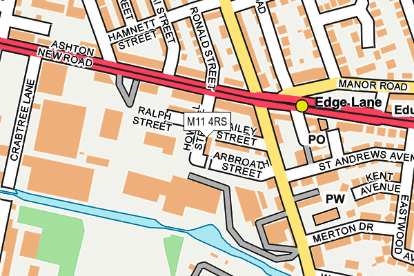 M11 4RS map - OS OpenMap – Local (Ordnance Survey)