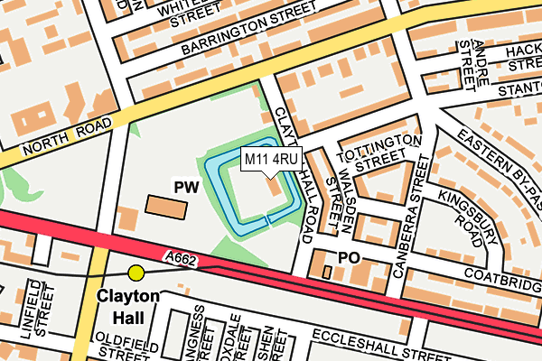 M11 4RU map - OS OpenMap – Local (Ordnance Survey)