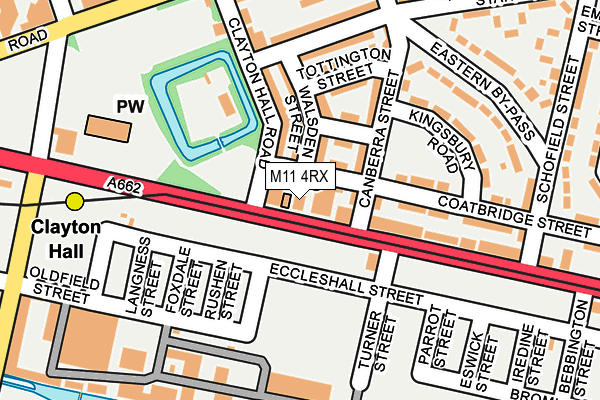 M11 4RX map - OS OpenMap – Local (Ordnance Survey)