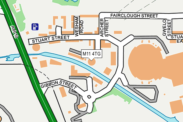 M11 4TG map - OS OpenMap – Local (Ordnance Survey)