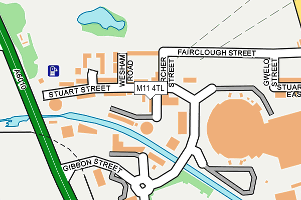 M11 4TL map - OS OpenMap – Local (Ordnance Survey)