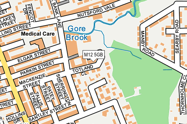 M12 5GB map - OS OpenMap – Local (Ordnance Survey)