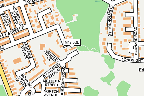 M12 5QL map - OS OpenMap – Local (Ordnance Survey)