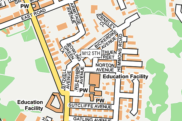 M12 5TH map - OS OpenMap – Local (Ordnance Survey)