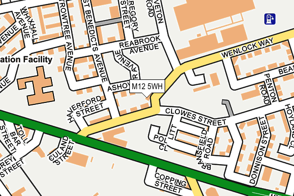 M12 5WH map - OS OpenMap – Local (Ordnance Survey)