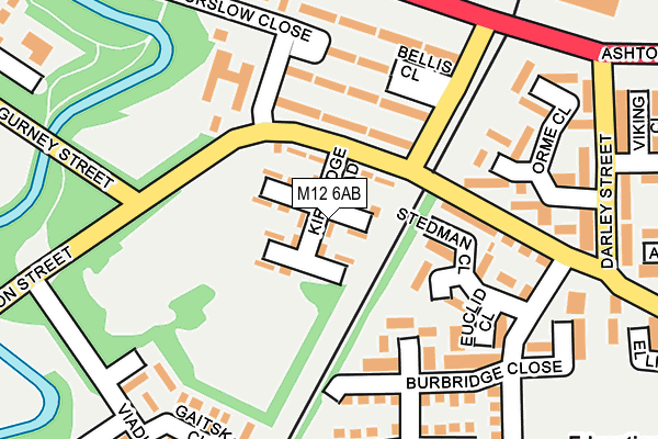 M12 6AB map - OS OpenMap – Local (Ordnance Survey)