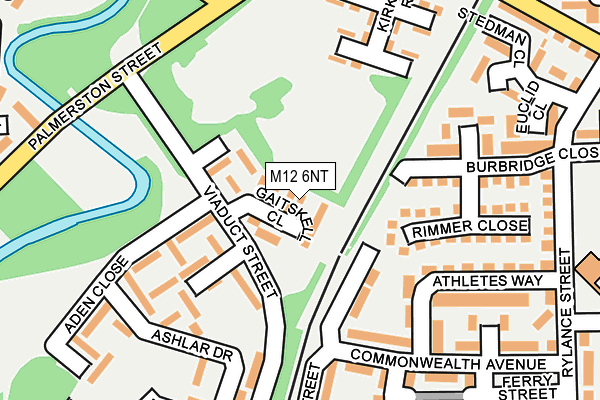 M12 6NT map - OS OpenMap – Local (Ordnance Survey)