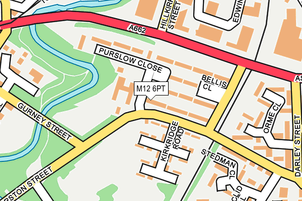 M12 6PT map - OS OpenMap – Local (Ordnance Survey)