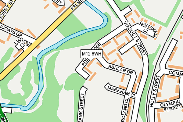 M12 6WH map - OS OpenMap – Local (Ordnance Survey)