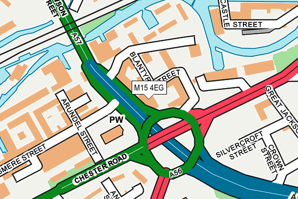 M15 4EG map - OS OpenMap – Local (Ordnance Survey)