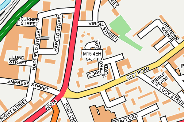 M15 4EH map - OS OpenMap – Local (Ordnance Survey)