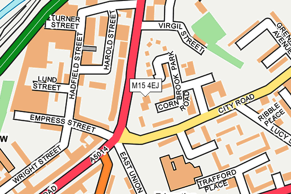 M15 4EJ map - OS OpenMap – Local (Ordnance Survey)