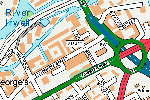 M15 4FQ map - OS OpenMap – Local (Ordnance Survey)