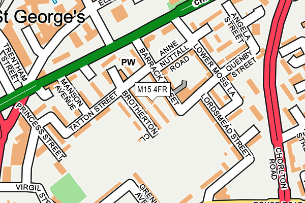 M15 4FR map - OS OpenMap – Local (Ordnance Survey)