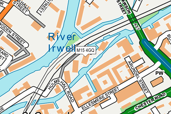 M15 4GQ map - OS OpenMap – Local (Ordnance Survey)