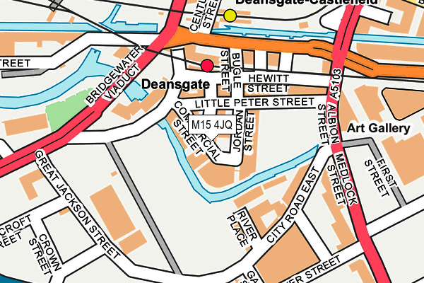 M15 4JQ map - OS OpenMap – Local (Ordnance Survey)