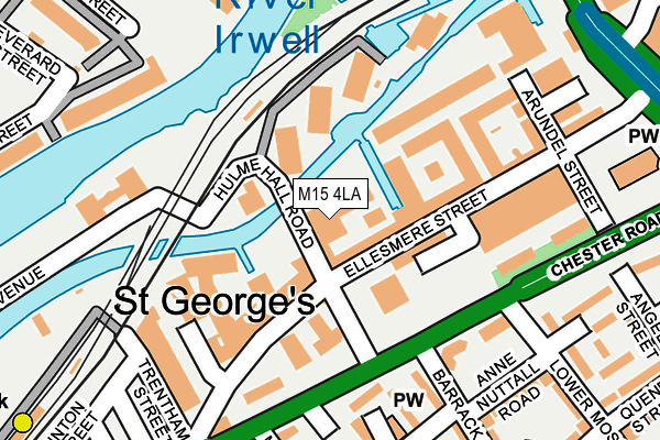 M15 4LA map - OS OpenMap – Local (Ordnance Survey)