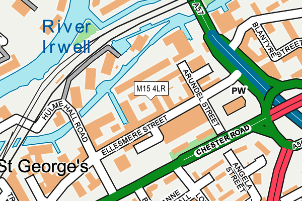 M15 4LR map - OS OpenMap – Local (Ordnance Survey)