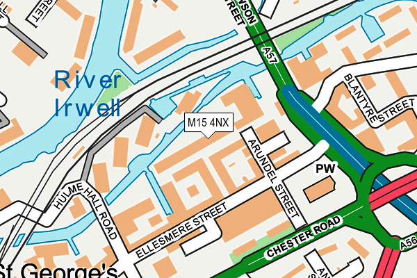 M15 4NX map - OS OpenMap – Local (Ordnance Survey)