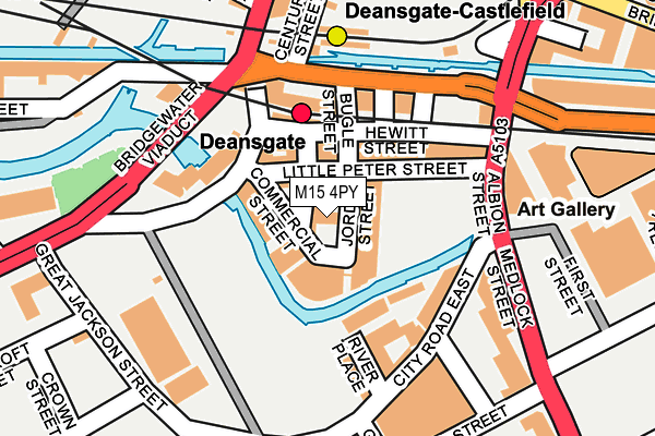 M15 4PY map - OS OpenMap – Local (Ordnance Survey)