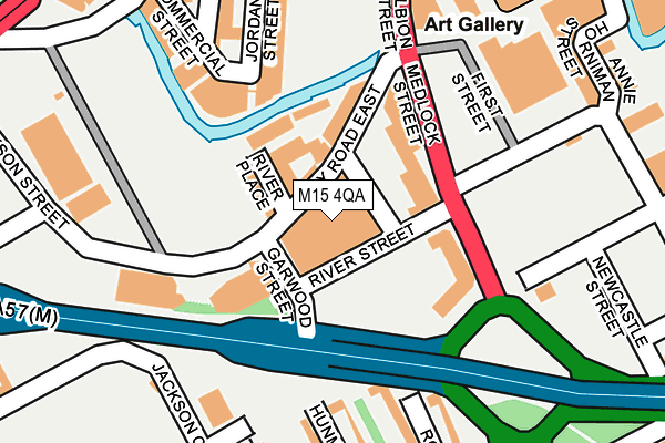 M15 4QA map - OS OpenMap – Local (Ordnance Survey)