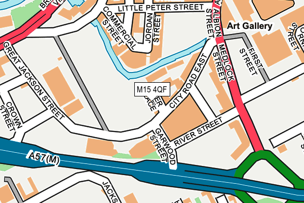 M15 4QF map - OS OpenMap – Local (Ordnance Survey)