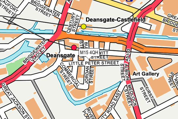 M15 4QH map - OS OpenMap – Local (Ordnance Survey)