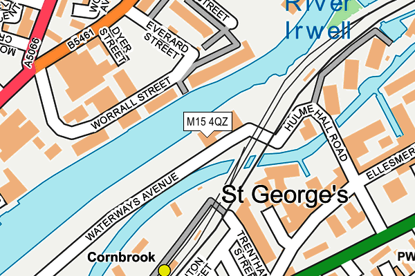 M15 4QZ map - OS OpenMap – Local (Ordnance Survey)