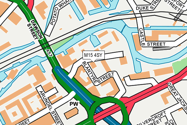 M15 4SY map - OS OpenMap – Local (Ordnance Survey)