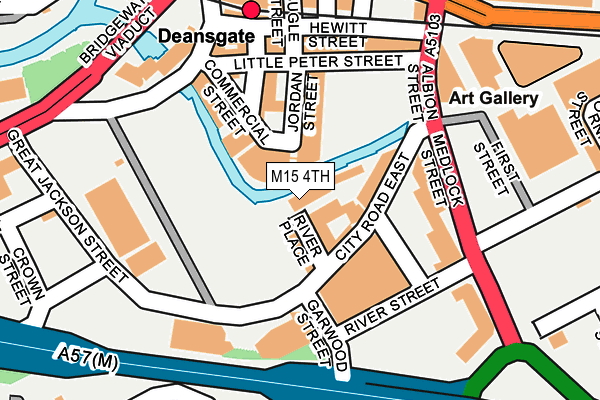 M15 4TH map - OS OpenMap – Local (Ordnance Survey)